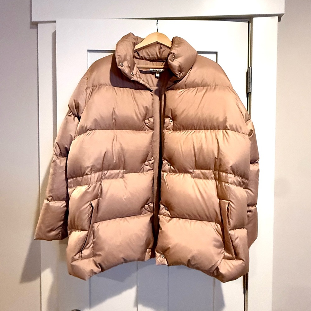 Rose Gold Puffer Jacket (& Other Stories, Size US 6/8 Medium, EUR 40)